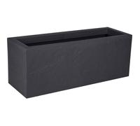EDA Bac à plantes - Bac à fleurs - 57L - 79,5 x 29,5 x 29,5 cm - Anthracite
