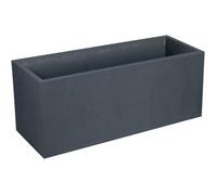 EDA Bac à plantes - Bac à fleurs - 98L - 99,5 x 39,5 x 43,5 cm - Anthracite