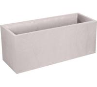 Jardinière EDA Volcania 98 L, Intérieur Extérieur, Décor Pierre, 99,5 x 39 x 43 cm, Beige Calcaire