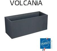 Jardinière EDA Volcania 98 L, Intérieur/Extérieur, Décor Pierre, 99,5 x 39 x 43 cm, Gris Anthracite