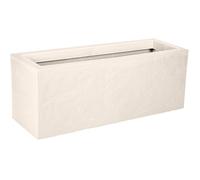 Jardinière EDA, 57 litres – 79,5 x 29,5 cm – hauteur 29,5 cm – beige