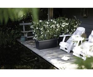 Jardinière Elho Green Basics XXL, 29,5 x 59,2 x 27,7 cm, Extérieur, Noir