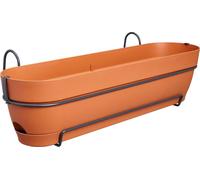 Jardinière elho® Vibia Campana en terre cuite de 70 cm avec support tout-en-un - plastique