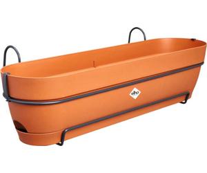 Jardinière elho® Vibia Campana en terre cuite de 70 cm avec support tout-en-un - plastique
