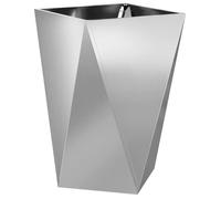 Jardinière en acier galvanisé - vidaXL - Argent - 50x50x75 cm - Assemblage requis - Robuste - Usage extérieur