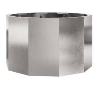 Jardinière en acier inoxydable - vidaXL - 60x60x35 cm - Argent - Assemblage requis - Acier inoxydable - Usage extérieur