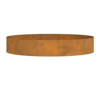 vidaXL Anneau pour plantes marron 120 x 120 x 20 cm Acier résistant aux intempéries