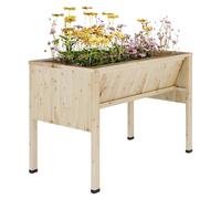 Jardinière en bois, modèle surélevé, idéale pour la croissance des plantes, 116,5 x 60 x 77 cm