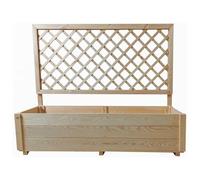 Jardinière En Bois "Orpin" Avec Treillis - 98 X 34 104 Cm