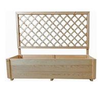 Jardinière en bois "Orpin" avec treillis - 98 x 34 x 104 cm