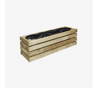 Jardinière en bois traité 59 x 19 x 19 cm