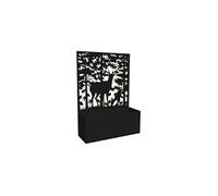 Jardinière en fer avec treillis Motif cerf