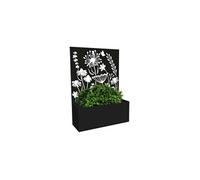 Jardinière en fer avec treillis Motif floral