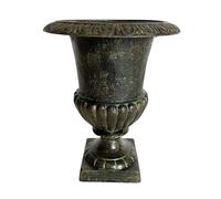 Jardinière en Fonte Vert Anglais Style Médicis Vase Vasque Pot de Fleur 24x24x30,5cm