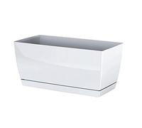 Jardinière en plastique Coubi Case P en blanc 29 (L) x 14,2 (l) x 13,6 (H) cm
