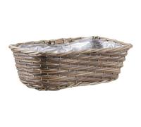 Jardinière en poelet gris 40 cm
