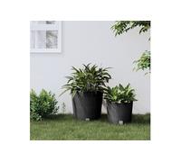 vidaXL Jardinière rotin PP 35/37,5 L anthracite