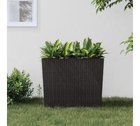 Jardinière et intérieur amovible marron 12 /44 L rotin PP bac à fleurs vidaXL
