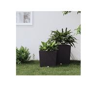 Jardinière et intérieur amovible marron 21 32 L rotin PP