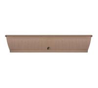 Jardinière - GARDEN ID Terraflor - Taupe 100 cm - Solidité - Réserve d'eau - Recyclé & 100% recyclable - Volume pour plantes.