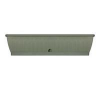 Garden ID Jardinière Terraflor - Vert de gris 80 cm - Réserve d'eau, recyclée & 100% recyclable