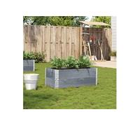 vidaXL Jardinière Gris 100x50 cm Pin massif