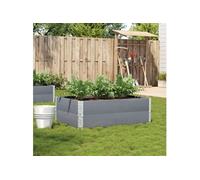 vidaXL Jardinière Gris 120 x 80 cm en pin massif