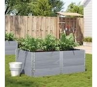 Jardinière gris 150x100 cm bois de pin massif G