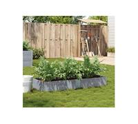 vidaXL Jardinière Gris 150x50 cm Pin massif