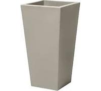 Step2 Tremont Pot De Fleur - Carré Et Grand - Béton - 38,1 X 38,1 X 71,1 Cm | Jardinière Balcon Léger Et Facile À Déplacer - Plastique Rotomoulé