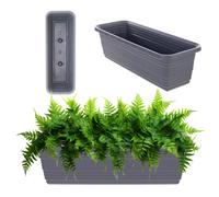 Jardinière KADAX, en plastique, anthracite, 50 cm