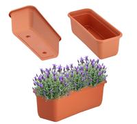 Jardinière KADAX, jardinière de balcon en plastique, jardinière, 40 cm, terre...