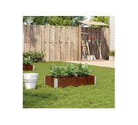 Vidaxl Jardinière Marron 100x50 Cm Bois Massif De Pin