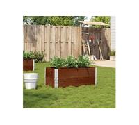 vidaXL Jardinière brune 100x50 cm pin massif