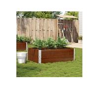 vidaXL Jardinière brune 120x80 cm pin massif