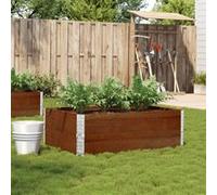 vidaXL Jardinière en pin massif 120 x 80 cm brune