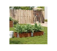 vidaXL Jardinière en pin massif 150 x 50 cm Marron