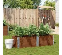 vidaXL Jardinière brune 150x50 cm pin massif