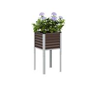 vidaXL Jardinière d'extérieur 88 cm en acier marron