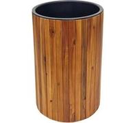 Jardinière MENDLER HWC-L24 ronde 50x34cm Outdoor bois d'acacia certifié MVG, marron G