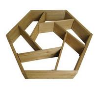 Jardinière MENDLER HWC-L70 carrée 100x87cm Outdoor sapin bois brun G