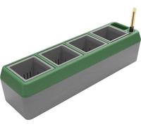 Jardinière moderne pour 4 pots de fleurs, vert foncé, pratique