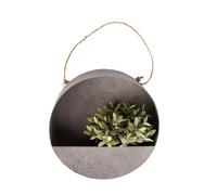 Jardinière murale ronde L - D 35 x P 10,6 cm - Zinc