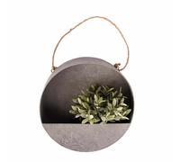 Esschert Design Jardinière Murale Ronde L - D 35 X P 10,6 Cm - Zinc