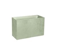 Jardinière Muret Basalt Décor Béton 116 L - Vert Amande - Eda