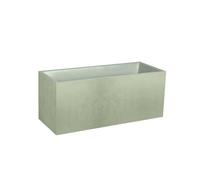 Jardinière Muret Basalt Décor Béton 98 L - Vert Amande - Eda