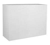 Jardinière Muret Loft L - EDA - Graphit - 46 L - Intérieur / Extérieur - Décor Graphiques - 78,5 x 29,5 x H. 60 cm - Blanc Cérusé