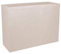 Jardiniere Muret Loft L - EDA - Volcania - 46 L - Intérieur/Extérieur - Décor Pierre - 78,5 x 29,5 x H 60 cm - Beige Calcaire