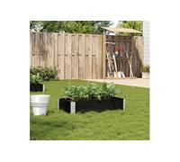 vidaXL Jardinière noir 100x50 - Bois de pin