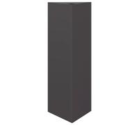 Jardinière noir triangulaire 30x26x75 cm acier